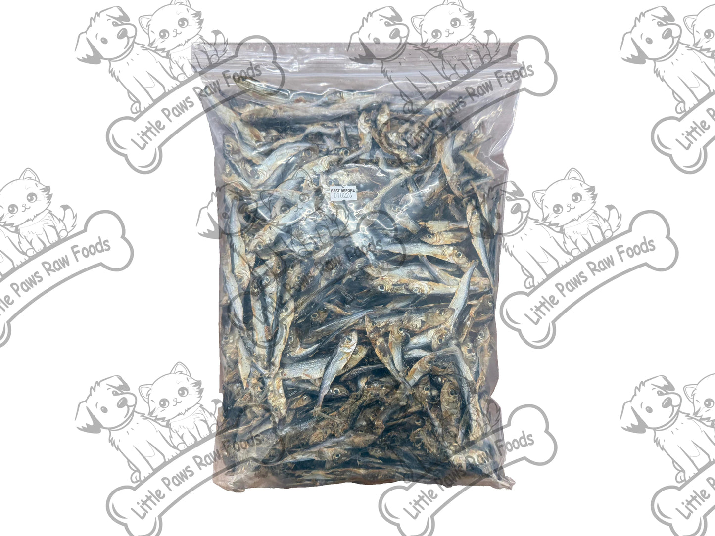 Dried Sprats Natural Fish Treats Available in 500g and 1kg - Little Paws Raw Foods