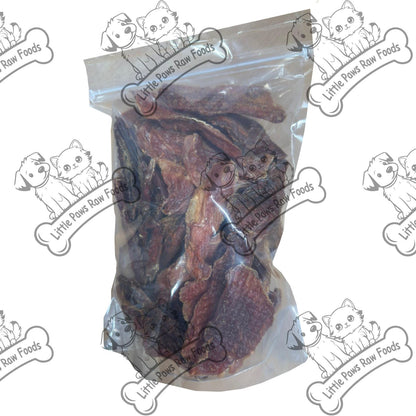 1kg bag Dried Chicken Breast Dog Treats Natural Air Dried Chews - Little Paws Raw Foods