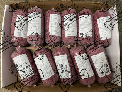 Frozen Chicken and Lamb Organ Dog Food 10kg or 20kg Box - Little Paws Raw Foods