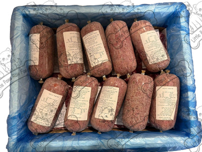 Frozen Chicken and Salmon Dog Food in 10kg or 20kg Box - Little Paws Raw Foods