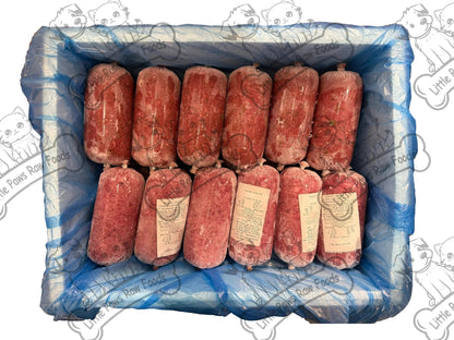 Frozen Variety Box Dog Food 500g Chubs 12kg Box - Little Paws Raw Foods